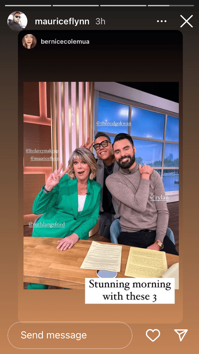 where to get all Ruth Langsford This Morning outfits green trouser suit white top 23 August 2022 Photo Bernice Cole