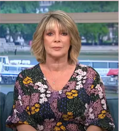 where to get all Ruth Langsford This Morning outfits mixed floral print v neck midi dress 24 August 2022 Photo itV