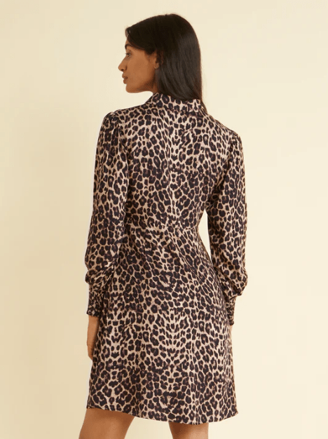 Albaray Animal Empire Line Short Dress back view