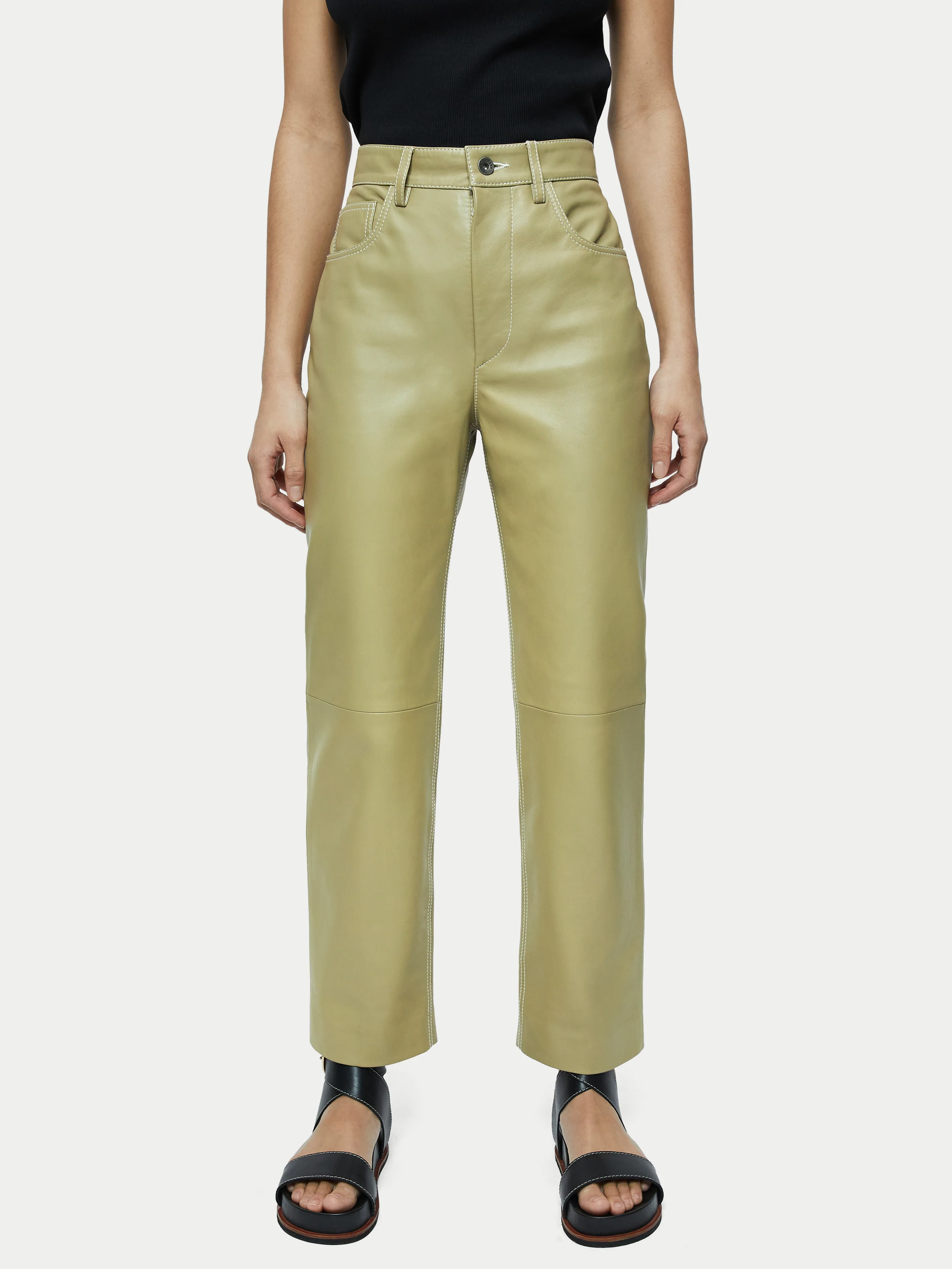 Jigsaw Delmont Leather Trouser