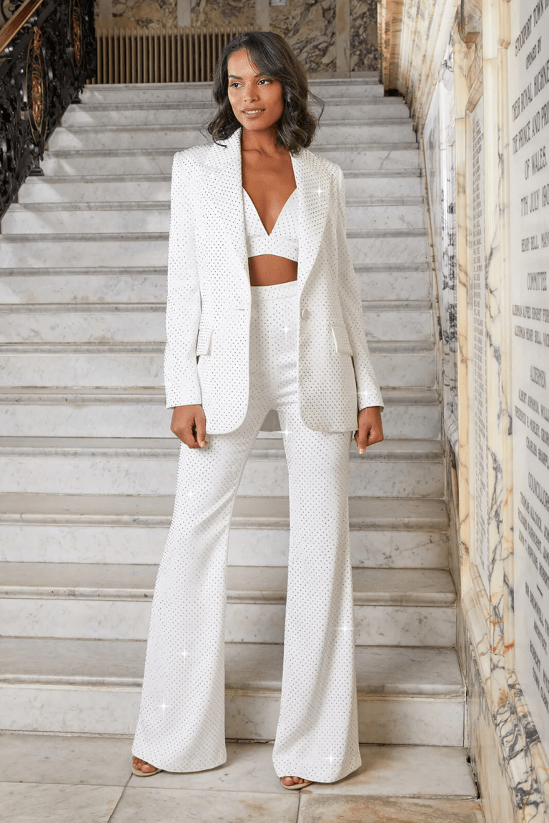 Nadine Merabi Kira white Blazer