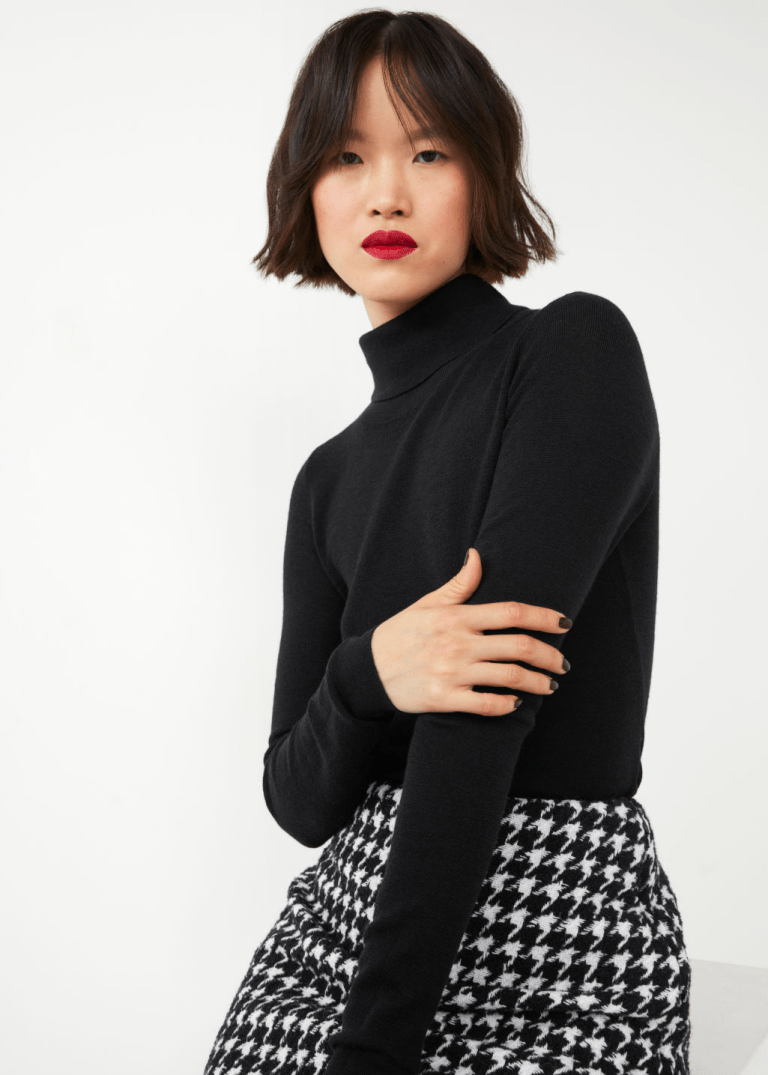 &amp; Other Stories Fitted Merino Knit Turtleneck
