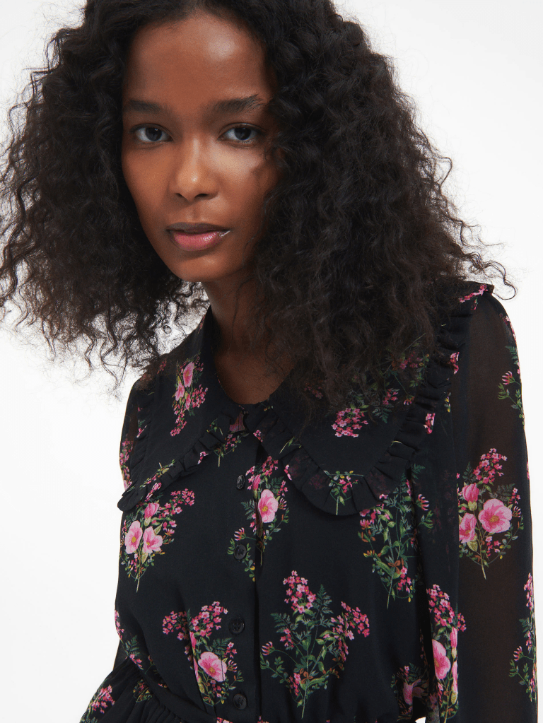 Reserved Patterned Dress detail