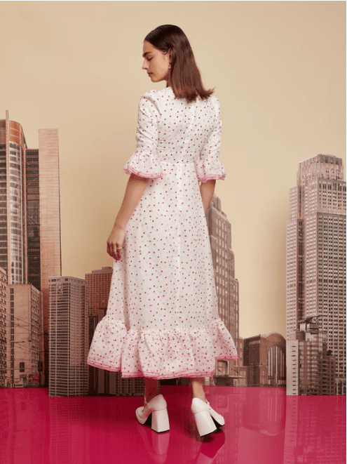 Sister Jane Polka Pose Midi Dress back view