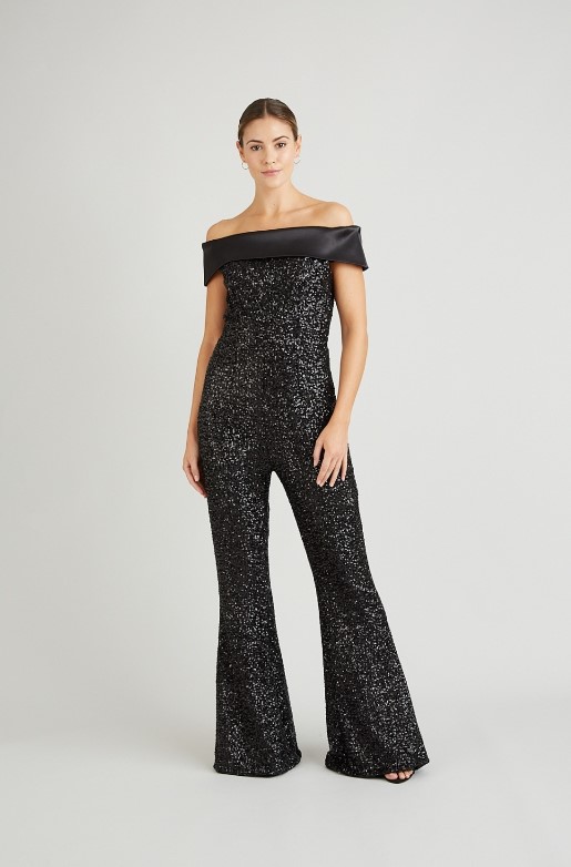 The Pretty Dress Company Darcie Sequin Jumpsuit
