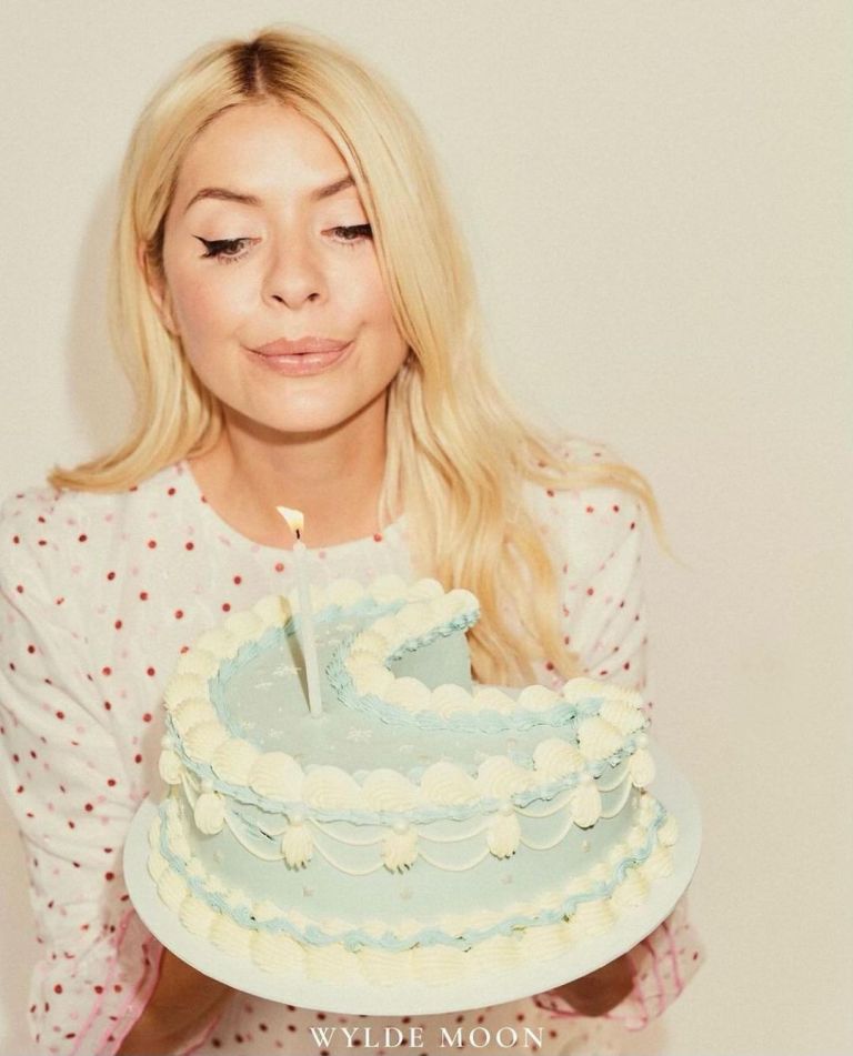 where to get all Holly Willoughby dresses cream and pink polka dot dress Wylde Moon October 2022 Photo Danielle Whiteman