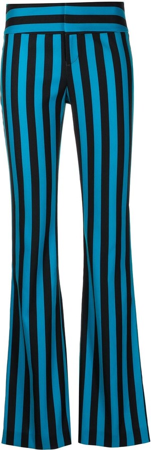 Alice + Olivia Striped Bootcut Trousers