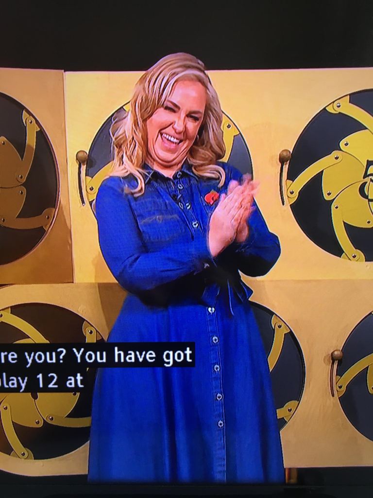 where to get all Josie Gibson This Morning dresses blue denim midi shirt dress 8 November 2022 Photo ITV