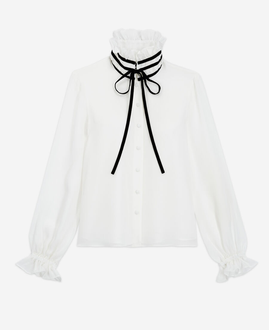 The Kooples White Silk top
