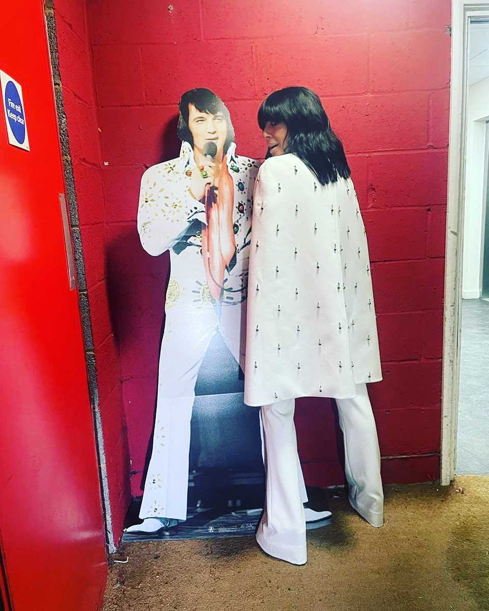 where to get all Claudia Winkleman Strictly Come Dancing outfits ivory white jumpsuit with crystal embellished cape 17 December 2022 Photo Claudia Winkleman