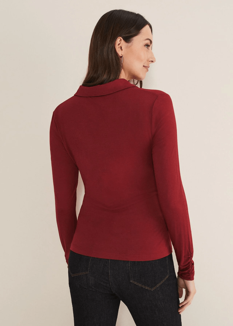 Phase Eight Violla Ruched Top back view