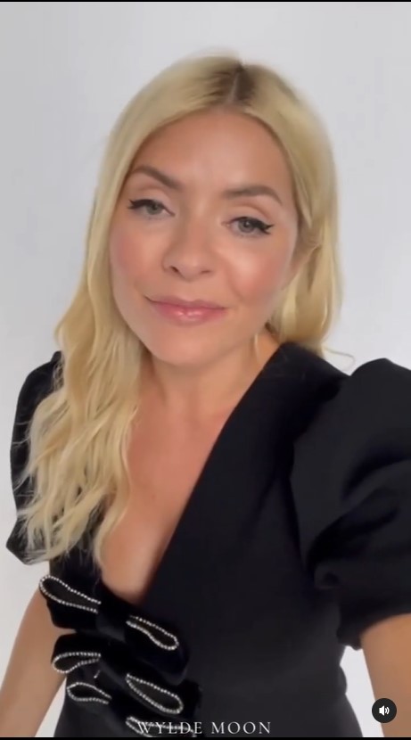 where to get all Holly Willoughby dresses black v neck diamante bow dress 31 December 2022 Photo Wylde Moon