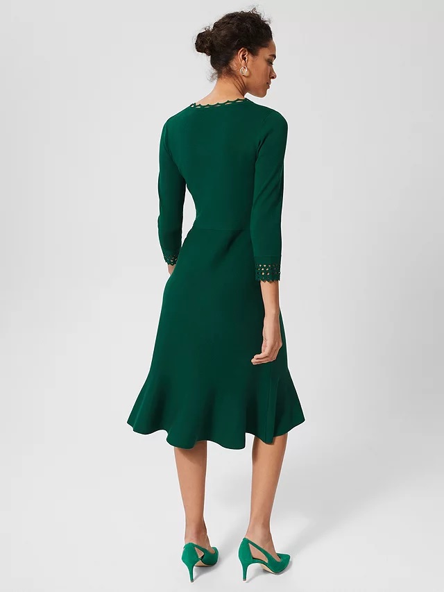 Hobbs Erin Knit Dress back view