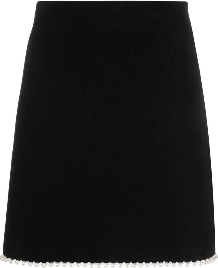 Sandro Pearl Trim Skirt
