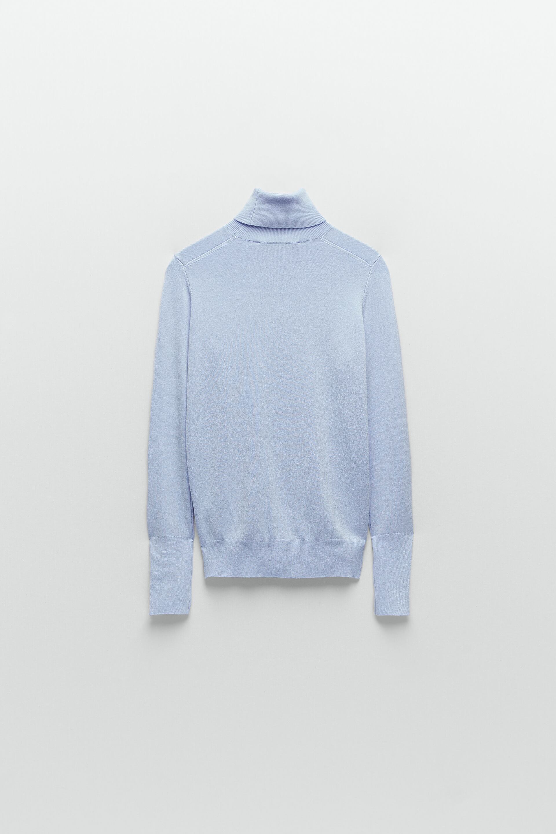 Zara Basic High Neck Sweater blue