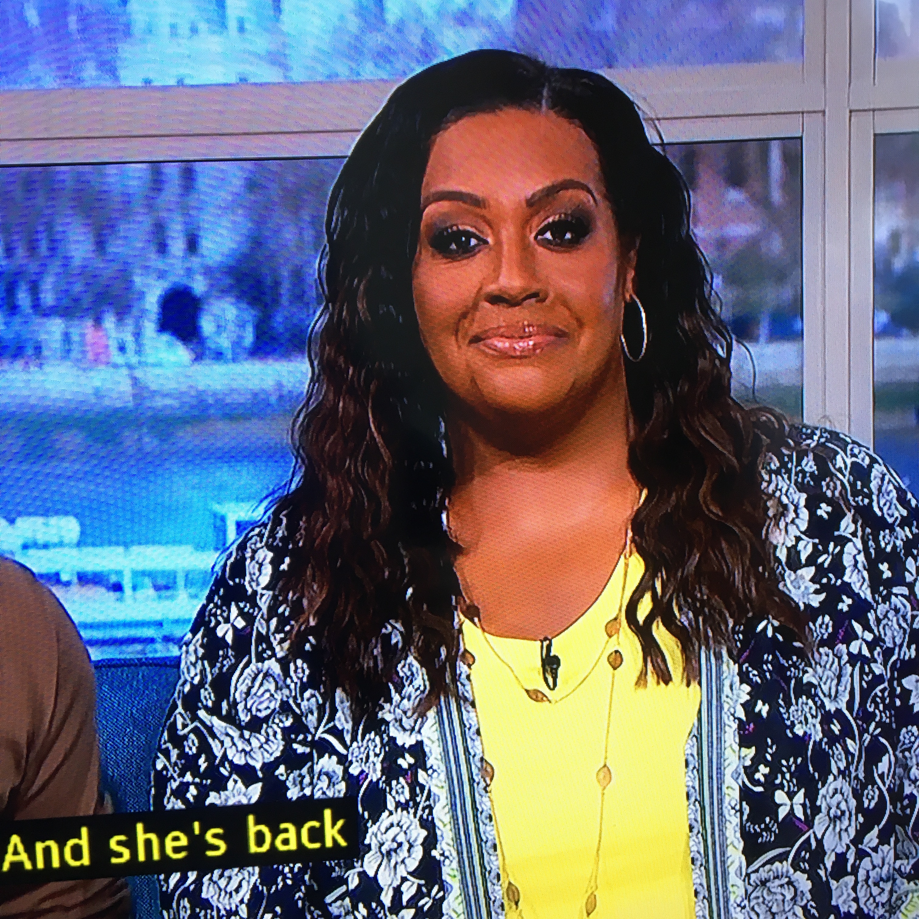 where to get all Alison Hammond This Morning outfits navy and white floral co ord 7 April 2023 photo ITV