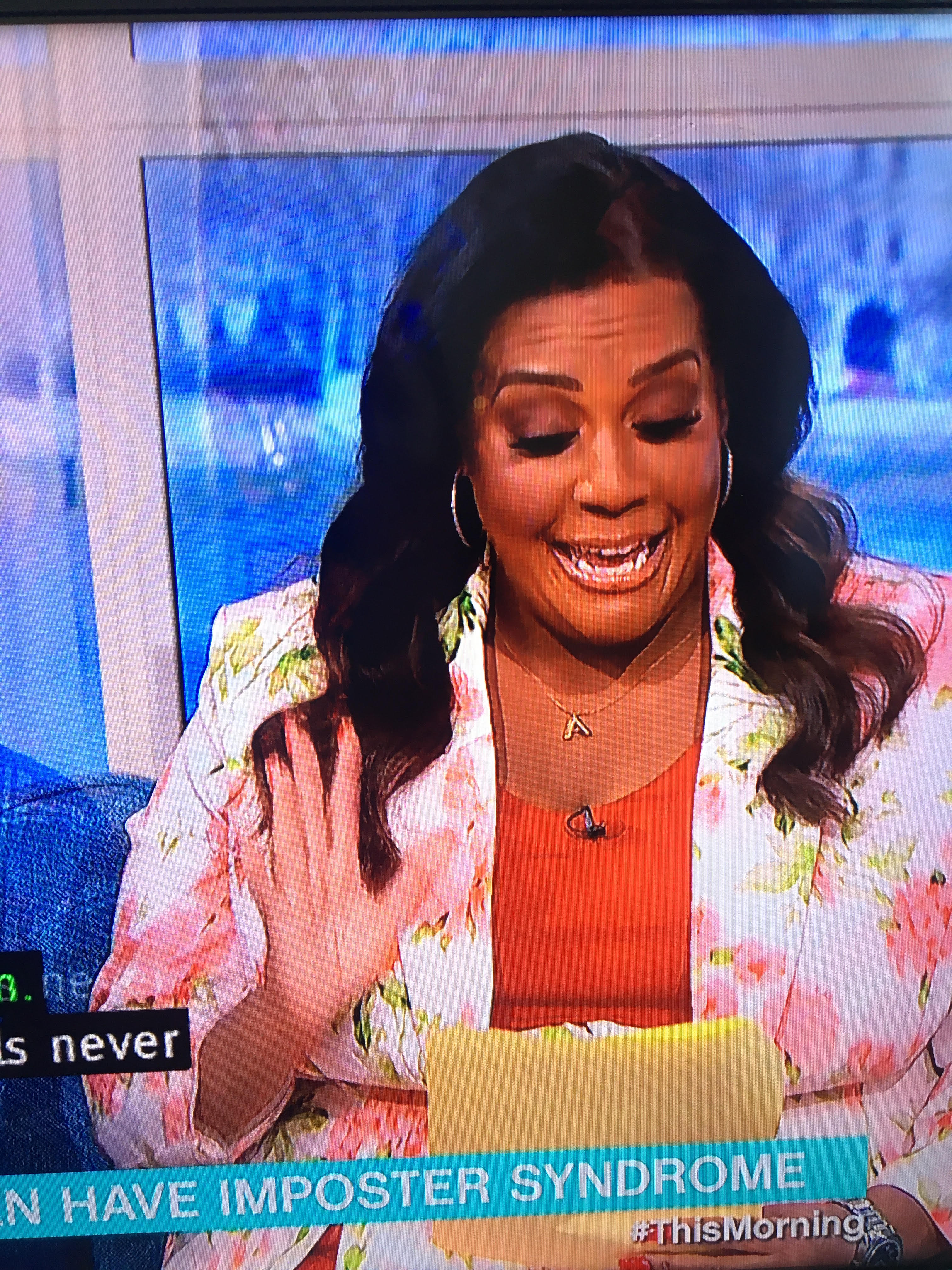 where to get all Alison Hammond This Morning outfits white floral trouser suit blazer trousers 4 April 2023 photo ITV