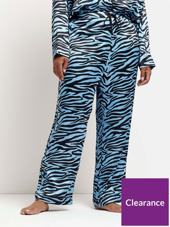 RI blue Satin trouser