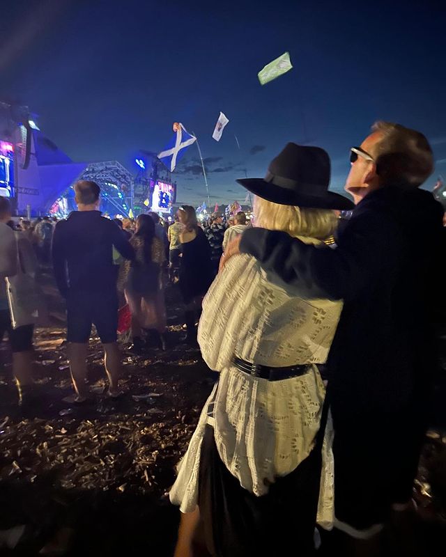 where to get all Holly willoughby outfits white lace broderie mini dress Glastonbury 23 June 2023 Photo Holly Willoughby