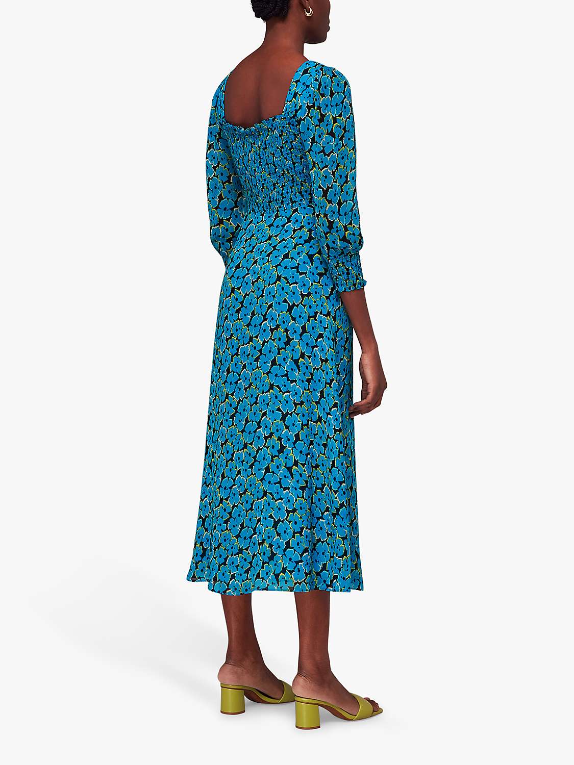 Whistles Farfalle Flower Midi Dress back view