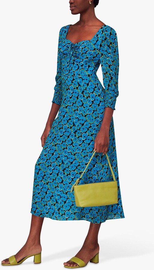 Whistles Farfalle Flower Midi Dress