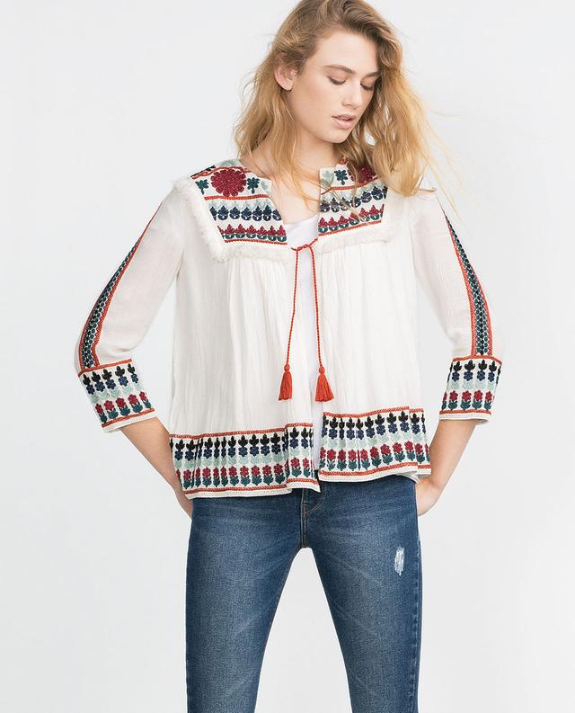 Zara Embroidered Jacket