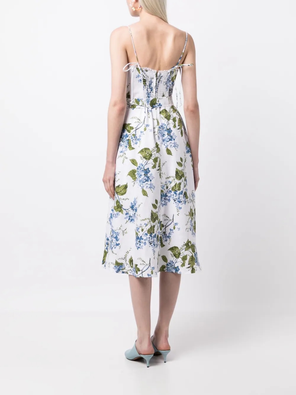 Reformation Kieryn Linen Dress back view
