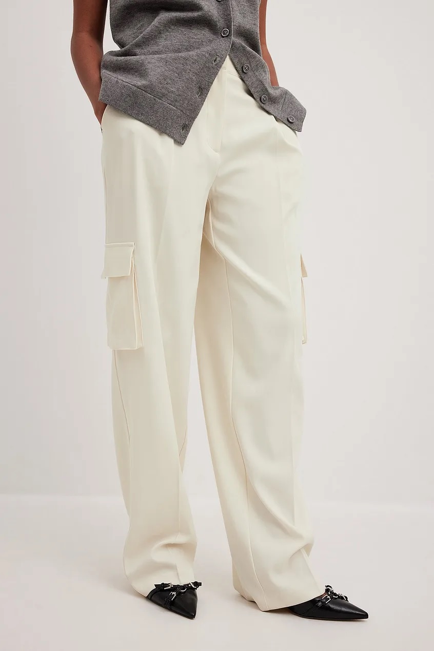 Nakd Pleat Detail Cargo Suit Pants