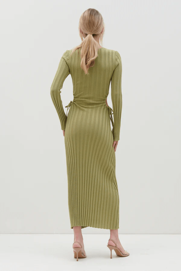 Pretty Lavish Dahlia Cut Out Maxi Knit Dress back view