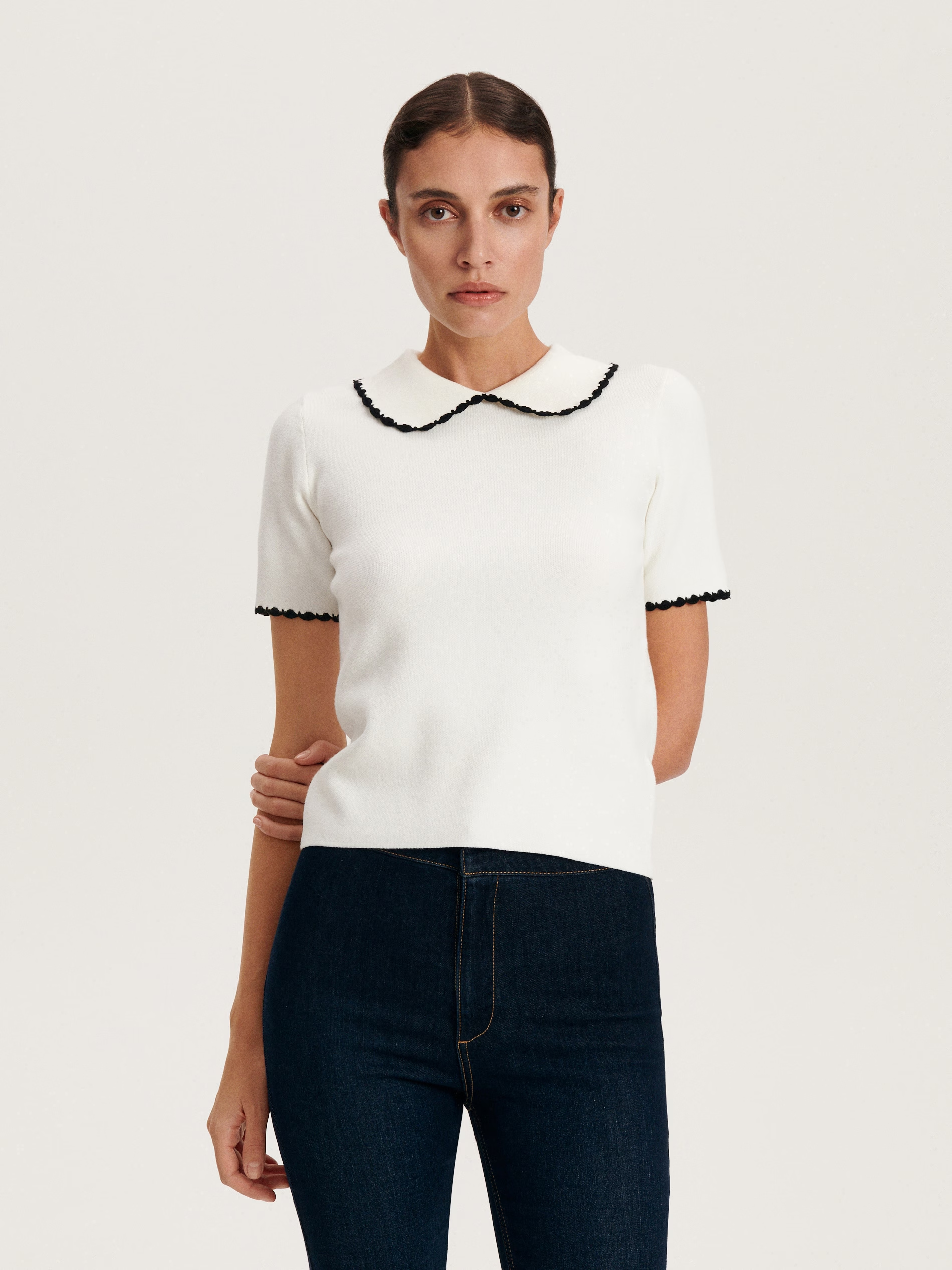 Reserved Blouse With Collar