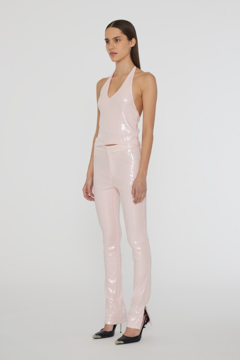 ROTATE Sequin Boot Cut Pants