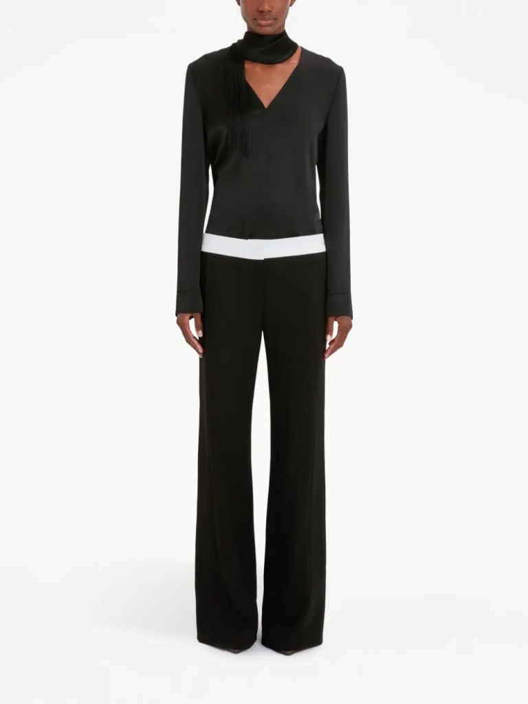 Victoria Beckham panel detail trousers