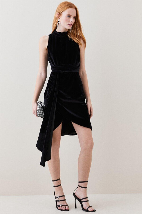 Tess Daly Black Velvet Halter Dress Strictly Come Dancing Week 2 Results  2023  Fashion You Really Want