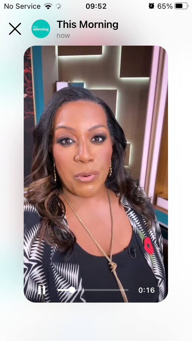 where to get all Alison Hammond This Morning outfits black and white tribal leaf print kimono 27 October 2023 Photo ITV