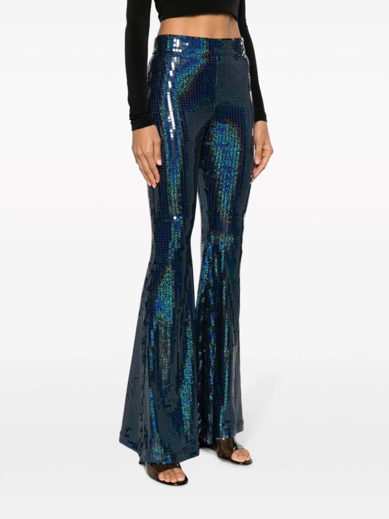 Ilkyaz Ozel Colette sequin-embellished flared trousers