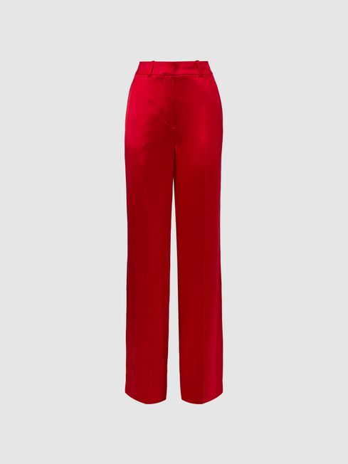 Reiss Atelier Iris Satin Wide Leg trousers