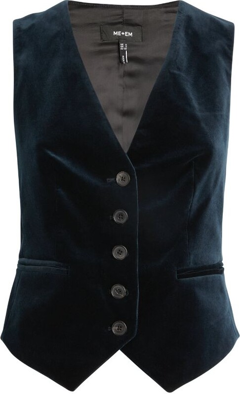 Me + Em Velvet Waistcoat