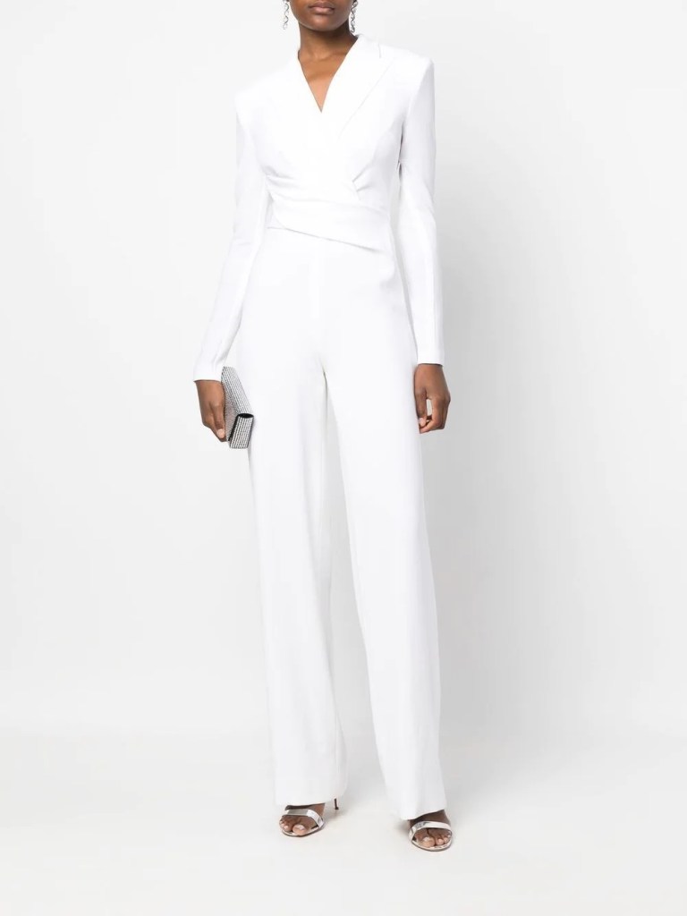 Talbot Runhoff long-sleeve wrap-design jumpsuit
