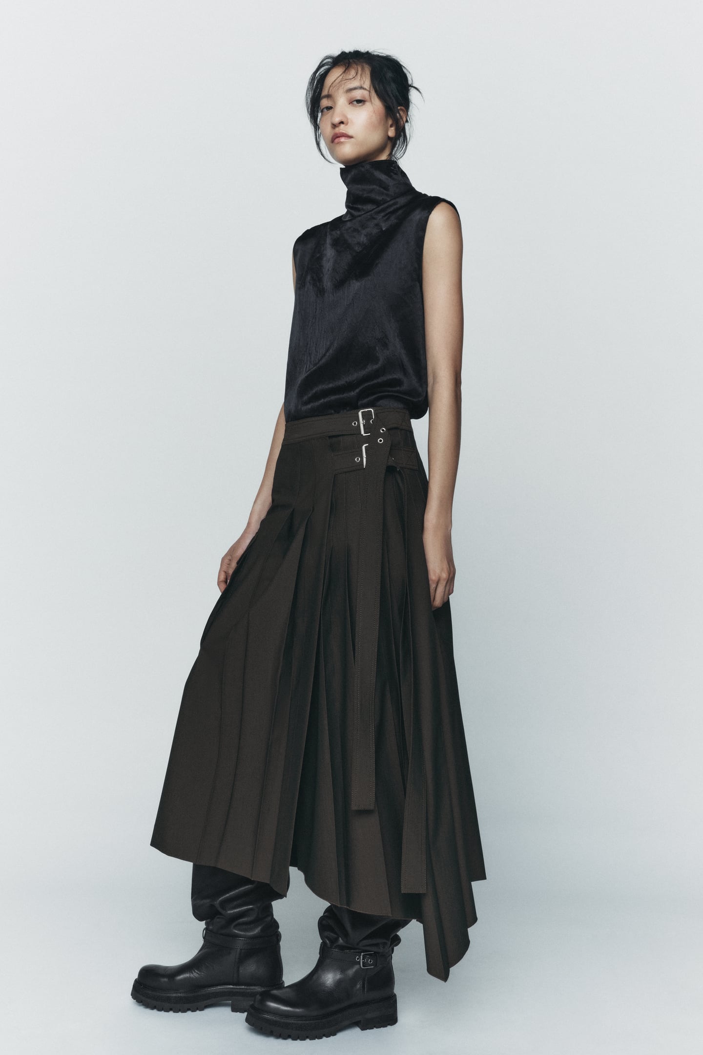 ZW Collection Wrap Asymmetric Skirt