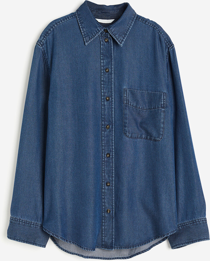 H&amp;M Lyocell denim shirt