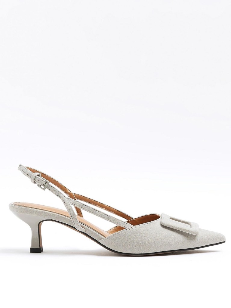 River Island Slingback Buckle Court