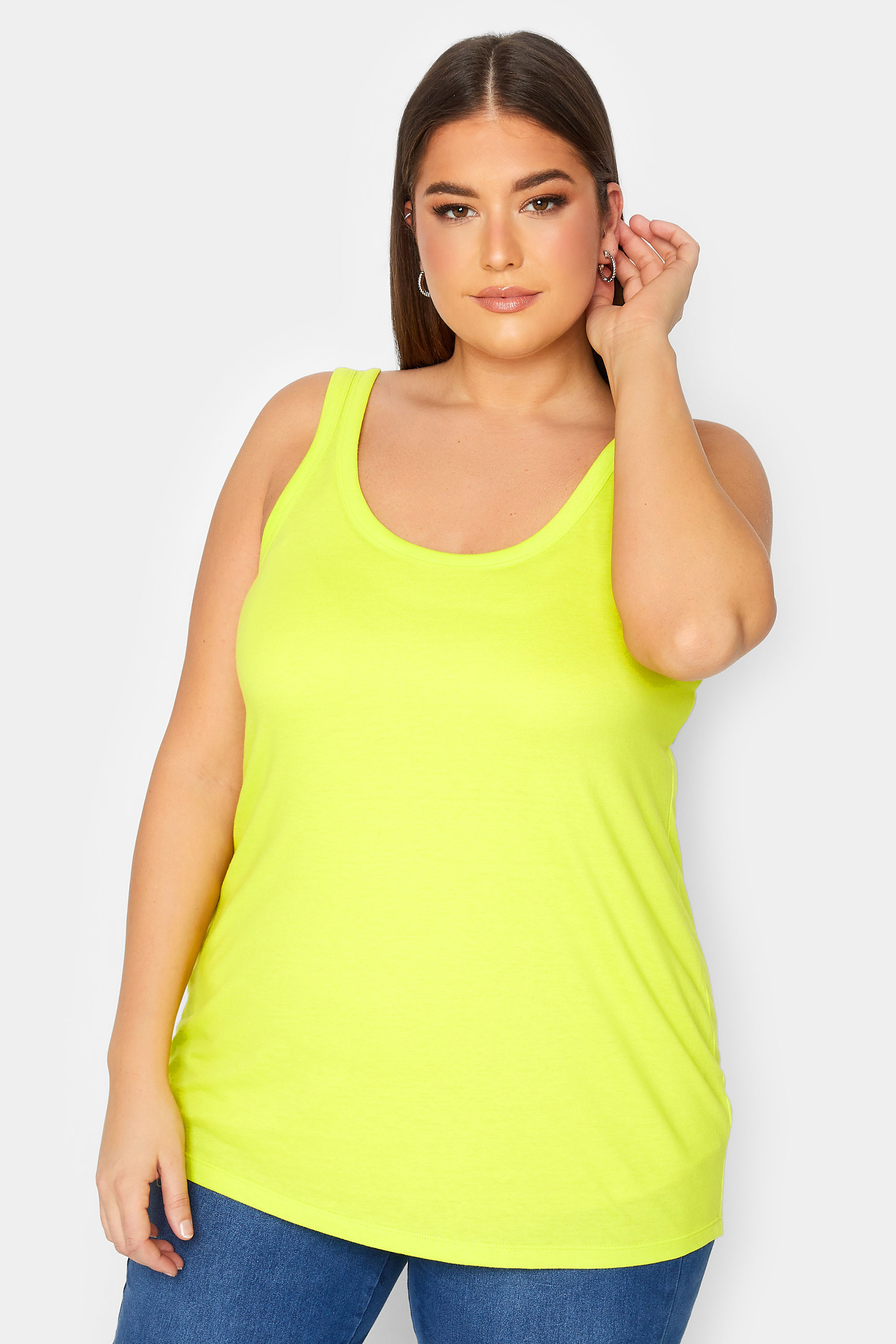 Yours Curve Neon Yellow Top