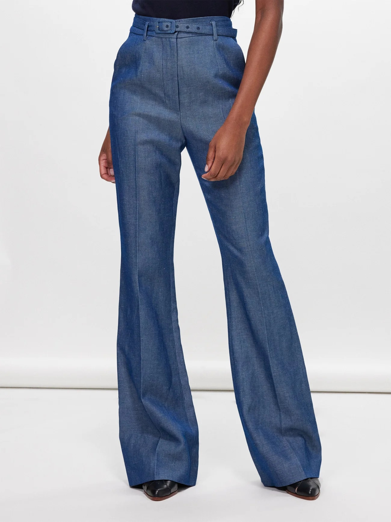 Gabriela Hearst Josh wide-leg wool-blend twill trousers