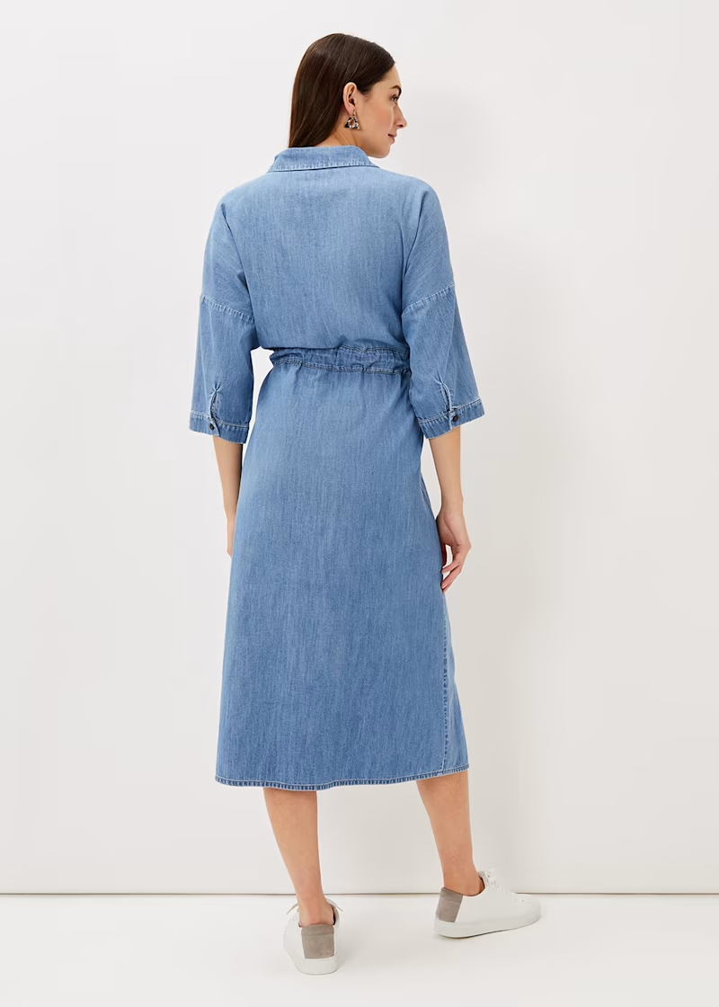 Phase Eight Louella Tie Shirt Dress back view