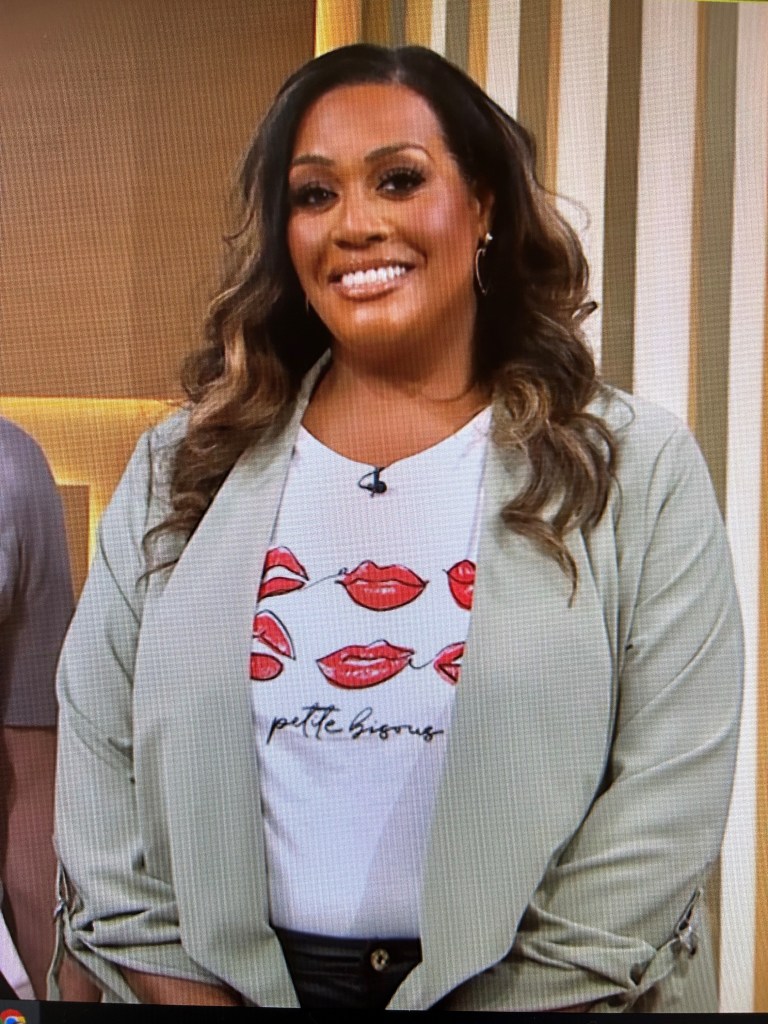 Alison Hammond Lips Logo T-Shirt This Morning May 2024 – Fashion You ...