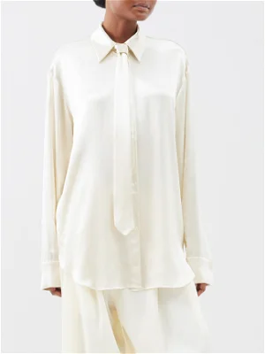 Raey Formal Tie And Satin Shirt