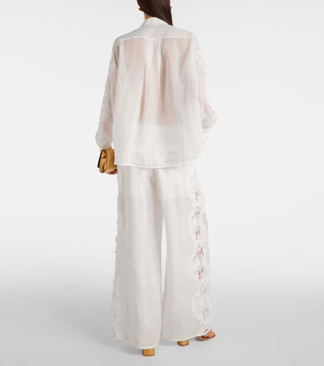 Zimmerman Haliday Lace Floral Shirt back view