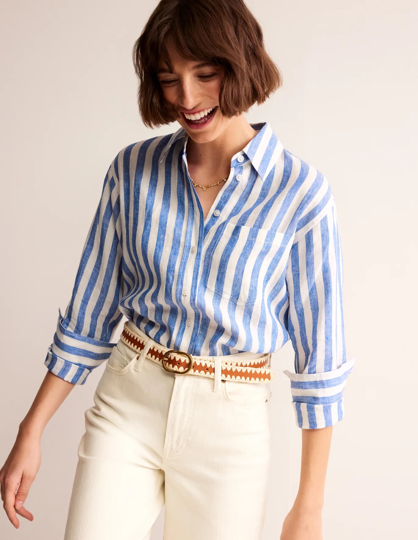 Boden Connie Relaxed Linen Shirt