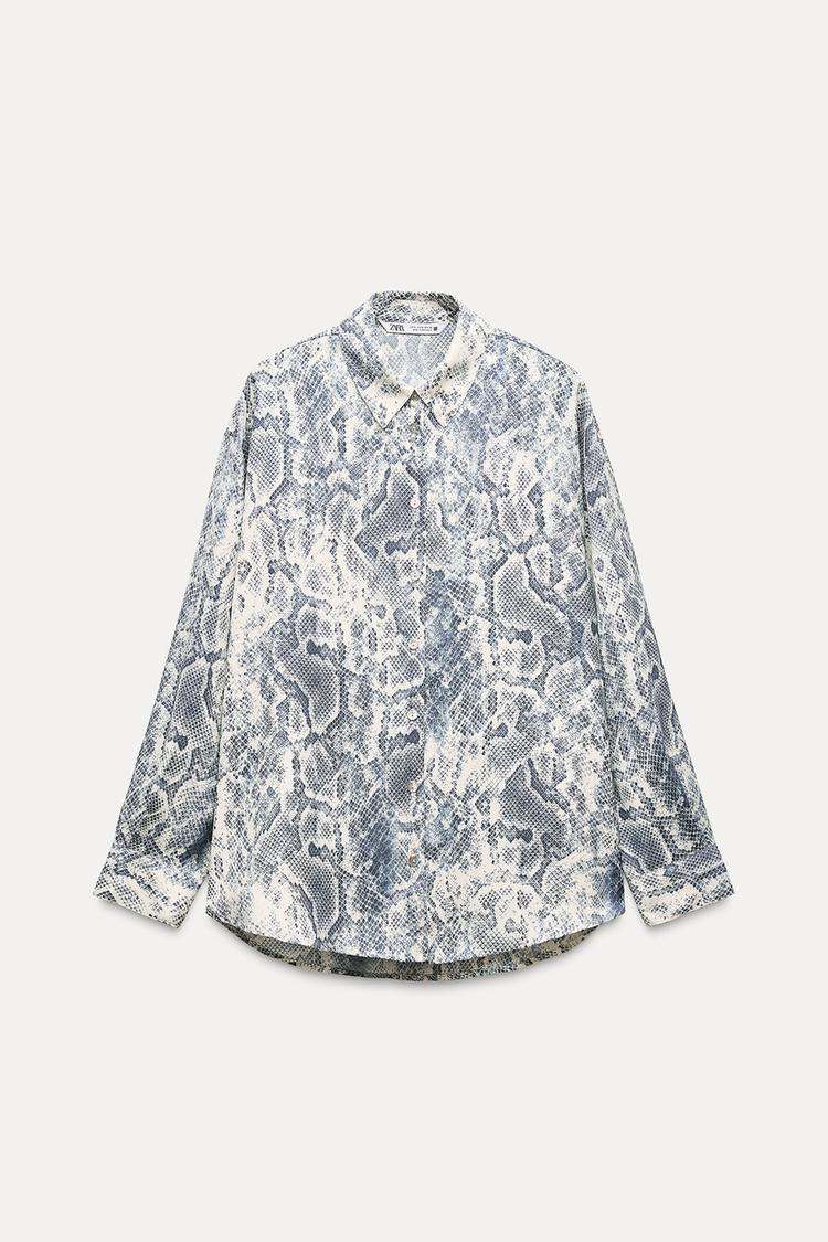 Zara Animal Print Shirt