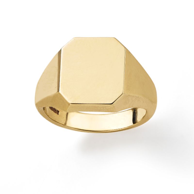 Hamilton &amp; Inches Octagonal Signet Ring